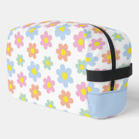 Patrón retro de hippy de flor pastel