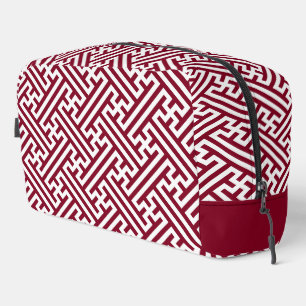 Neceser Patrón Sayagata, japonés, borgoñoso y blanco