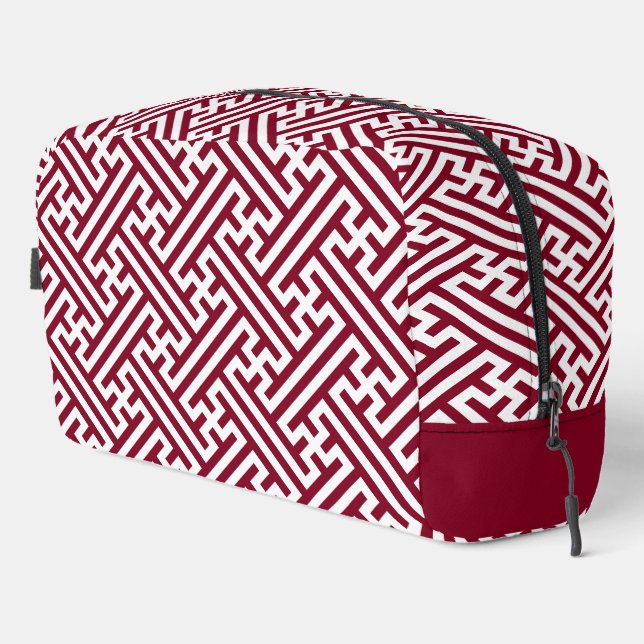 Neceser Patrón Sayagata, japonés, borgoñoso y blanco (Esquina derecha)