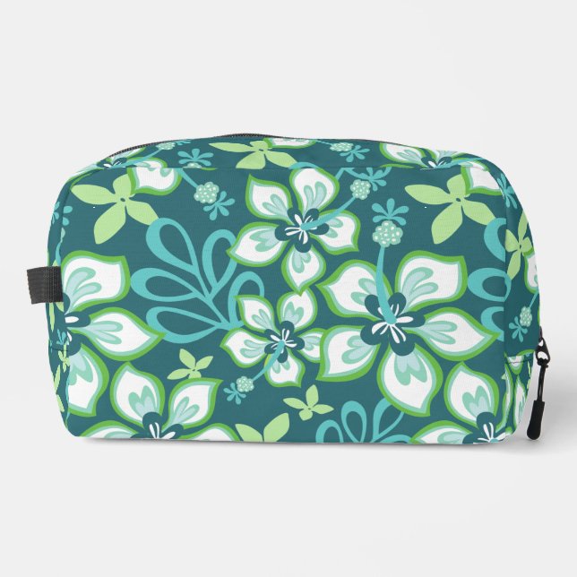 NECESER PATRÓN SURF DE JUNGLE EN VERDE AZULADO (Anverso)