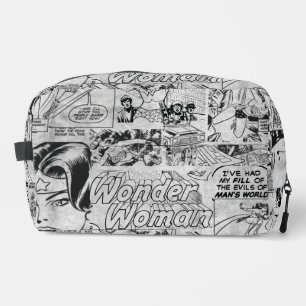Neceser Patrón vintage de cómic de Mujer Maravilla