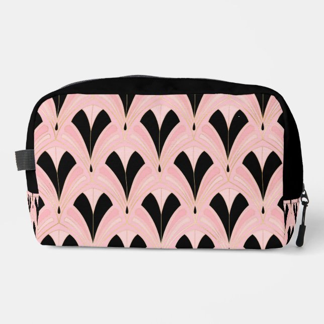 NECESER PATRONES DE ARTE DECO DE ORO NEGRO ROJO (Anverso)