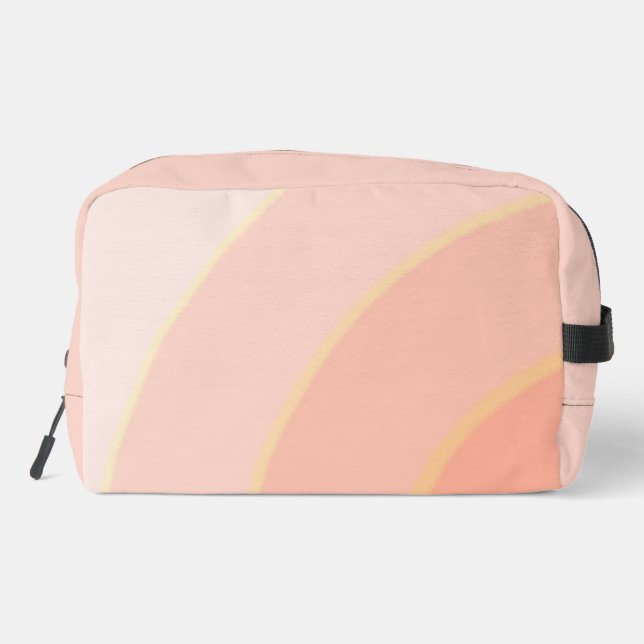 Neceser Peach Circular Swirls sombríos (Reverso )