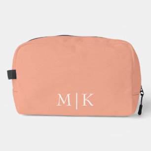 Neceser Peach y White   Monograma moderno