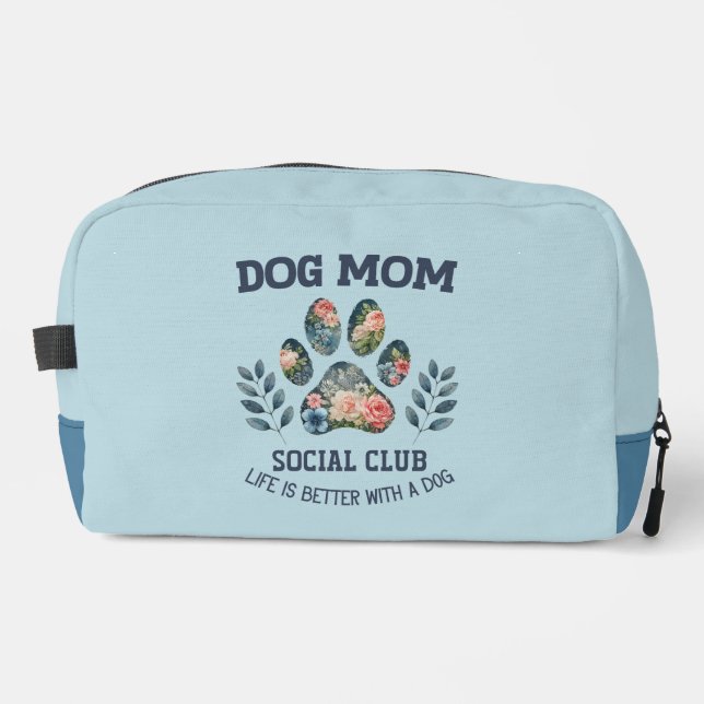 Neceser Perro Mom Paw Floral (Anverso)