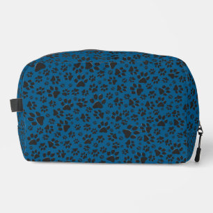 Neceser Perro traza polka negro y blanco punto azul