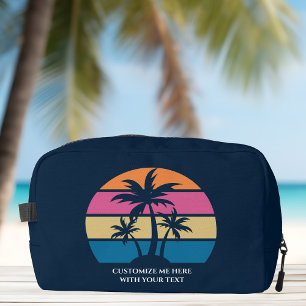 Neceser Personalizado Beach Vacation Cute Tropical Palm Tr