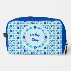 Neceser Personalizado de mariposas y flores Blue Baby Boy