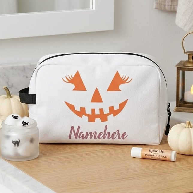 Neceser Personalizado Girly Jack O Lantern Pumpkin Hallowe (Subido por el creador)