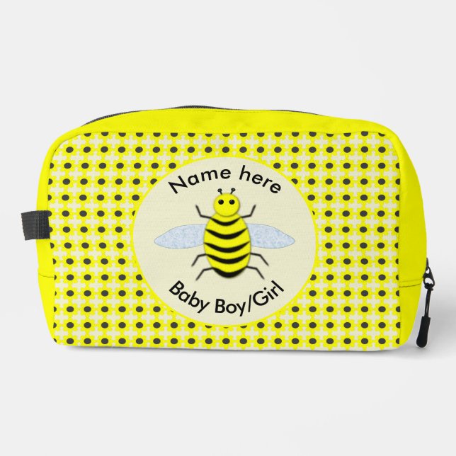 Neceser Personalizado neutral de género de bebe amarillo l (Anverso)