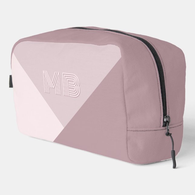 Neceser Personalizado Pastel ligero Rosa polvoriento Mauve (Esquina derecha)