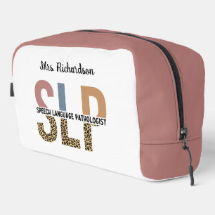 Neceser Personalizado SLP Speech Pathólogo Leopard Print