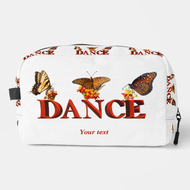Neceser Personalize Dance sign with butterflies  (Anverso)