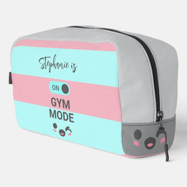 Neceser Personalized On Gym Mode Fun Cute Chic (Esquina derecha)