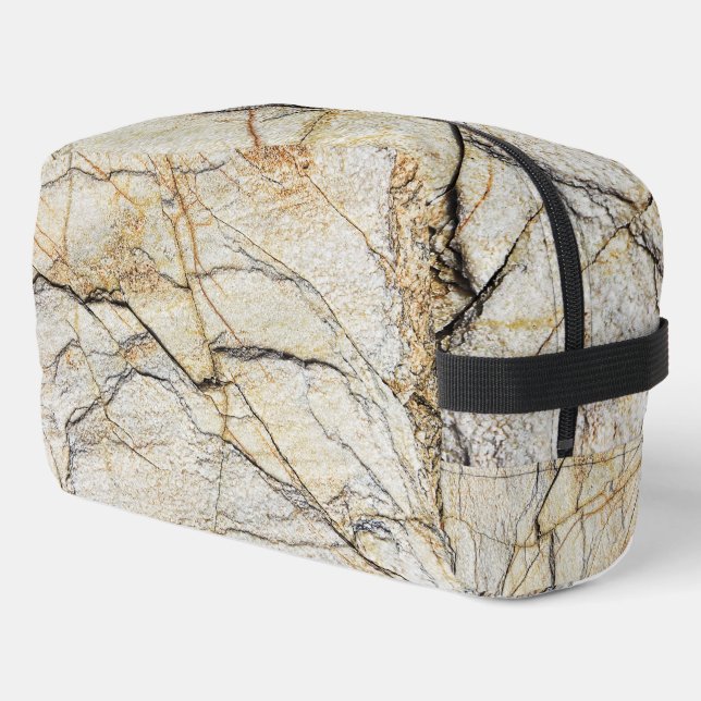 Neceser Piedra de mármol texturizada marrón y negra (Esquina izquierda)
