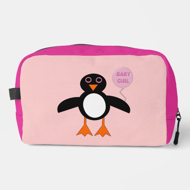 Neceser Pingüino Rosa (Anverso)