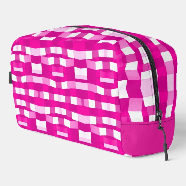Neceser Pink Magenta Modern Geometric Block Art (Esquina derecha)