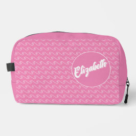 Neceser Pink Waves Personalized Dopp Kit