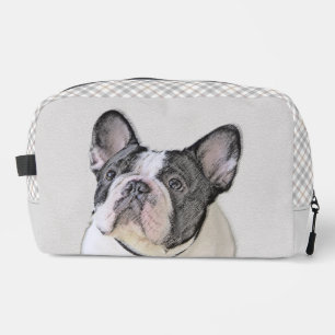 Neceser Pintura de Bulldog Francés Perro Blanco y Negro co