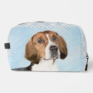 Neceser Pintura de Foxhound inglesa adorable arte original