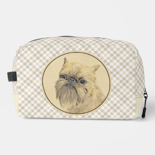 Neceser Pintura de Griffon de Bruselas Perro Rudo Rojo Lin