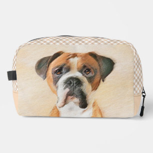 Neceser Pintura de perro boxer cervato oreja sin recortar