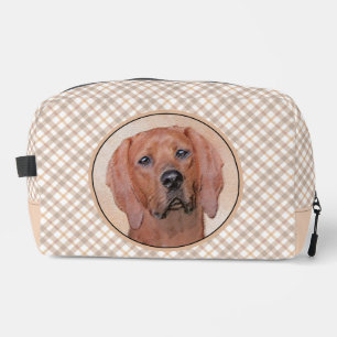 Neceser Pintura de Redbone Coonhound Arte de perro origina