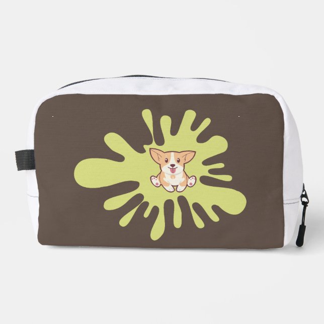 Neceser pintura de salpicadura de perro (Anverso)