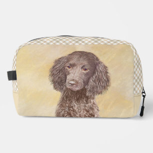 Neceser Pintura del perro de agua americano Spaniel Arte o