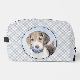 Neceser Pintura inglesa Beagle Tri Tricolor Arte de perro