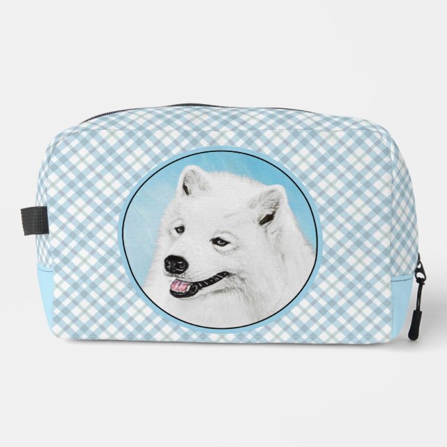 Neceser Pintura Samoyed Blanco Cute Original Mascota Perro (Anverso)