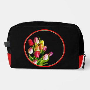 Neceser Pintura Tulip Bouquet Original Jardín Flor Art