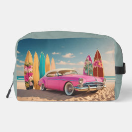 Neceser Pizarra de surf de coches de deporte de color rosa