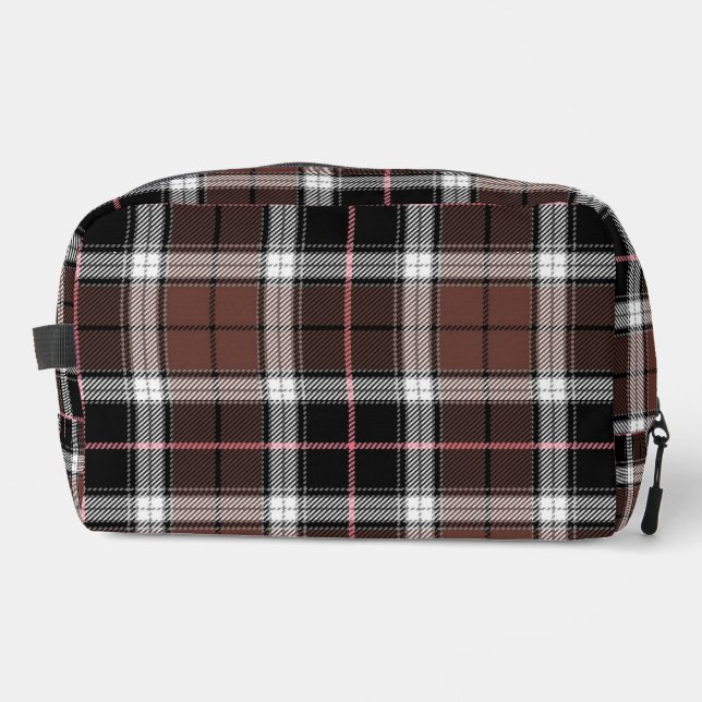 Neceser Plaid marrón (Anverso)