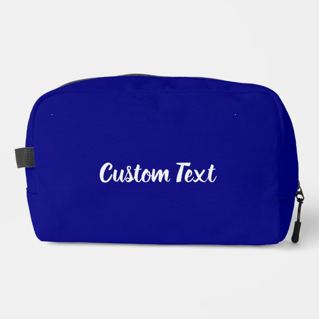 Neceser Plantilla de texto de escritura blanca y azul de l (Anverso)