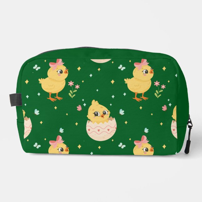 Neceser Pollito de Pascua lindo con patrón sin fisuras de  (Anverso)