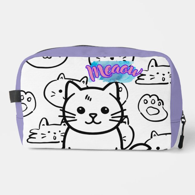 Neceser Print  cat cute Cut Sew Bag (Anverso)