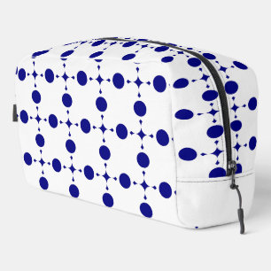 Neceser Puntos de Polka Azul de la Marina, Patrón de Punto