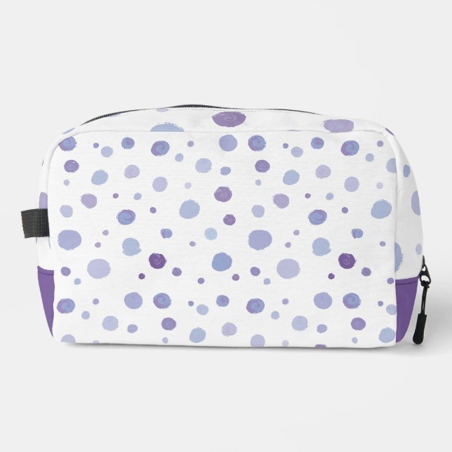 Neceser puntos de polka pintados a mano (Anverso)