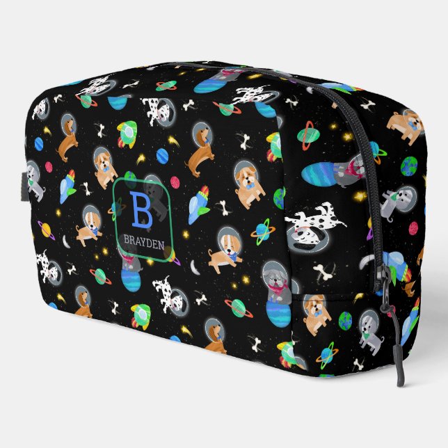 Neceser Puppies In Space Watercolor Dog Astronauts (Esquina derecha)