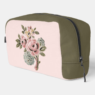 Neceser Ramo Floral Botánico de Arte Popular Rosa Vintage