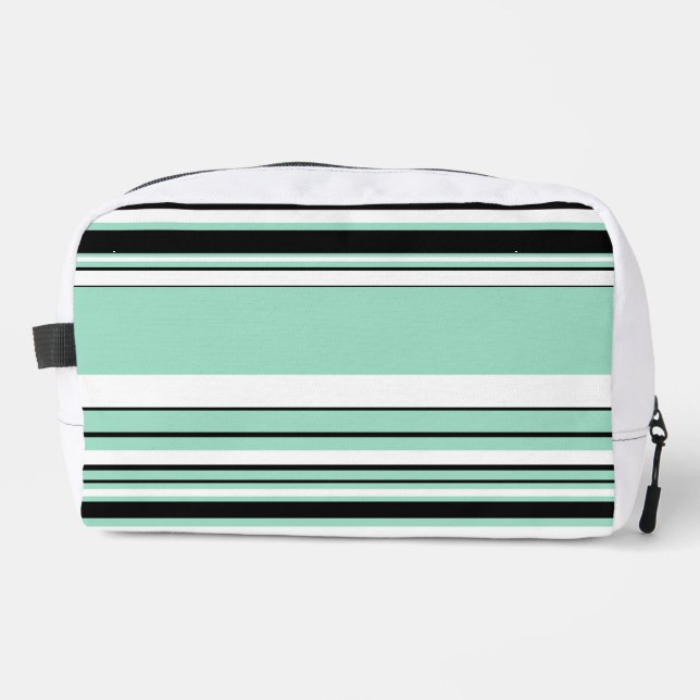 Neceser Rayas complejas - Verde (Menta) (Anverso)