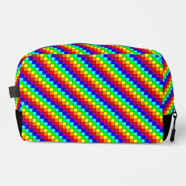 Neceser Rayas de Arcoíris - Dopp Kit (Anverso)