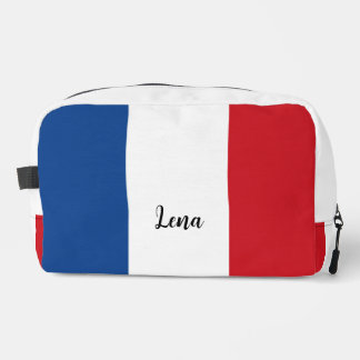 Neceser Rayas rojas blancas azules personalizadas