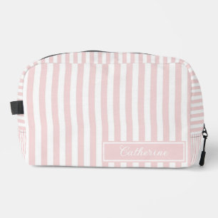Neceser Rayas rosadas abstracto retro bonito y trendy