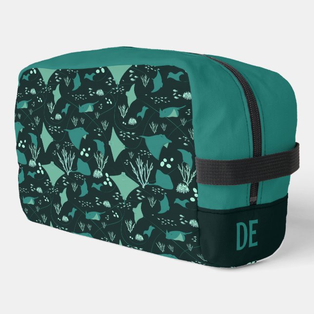 Neceser Rayas Submarinas Vida Marina Personalizada (Esquina izquierda)