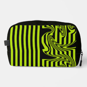 Neceser Rayas y Remolinos - Verde Lima y Negro