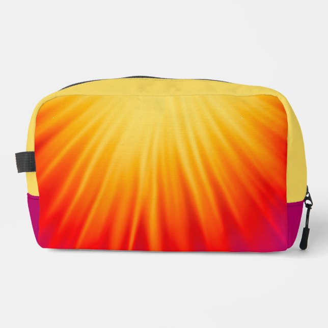 Neceser Rayo de amarillo claro y rojo (Anverso)