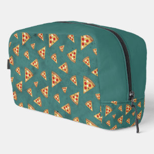 Neceser Rebanadas de pizza geniales patrón verde azulado v