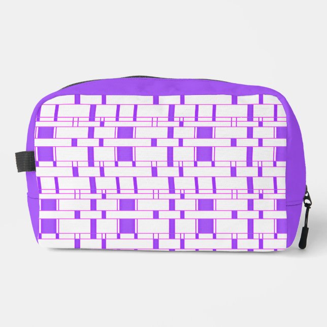 Neceser Rectángulo Patrón blanco 9 (Anverso)